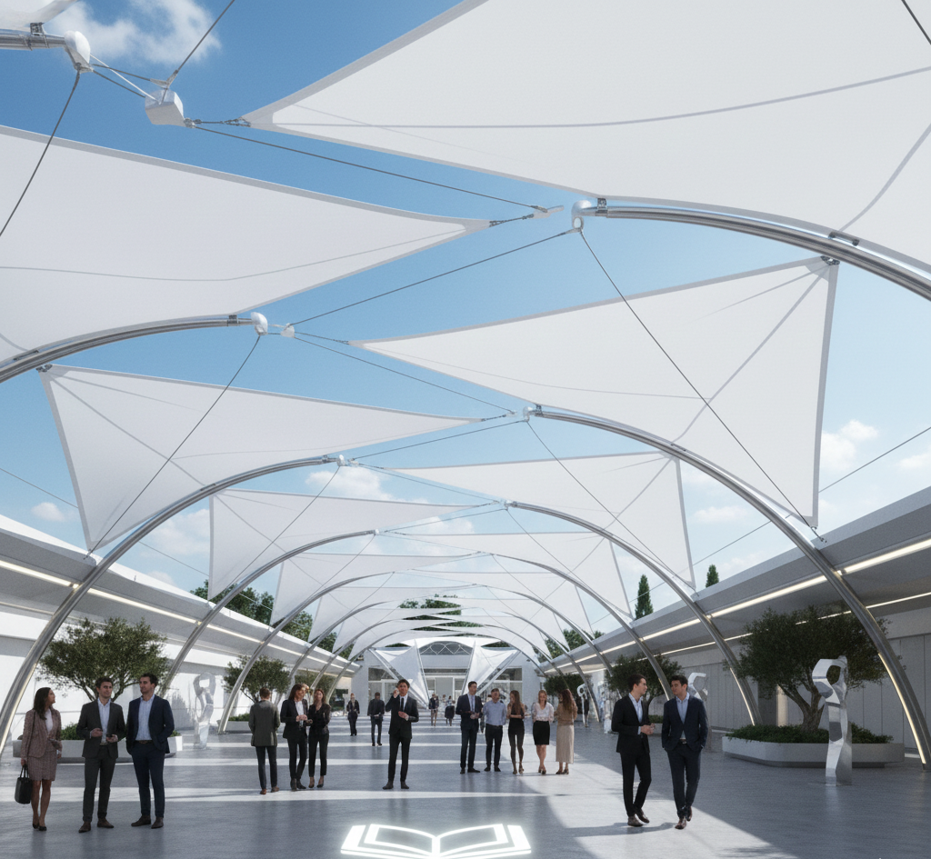 aerozhade unique tensile for commercial buildings image