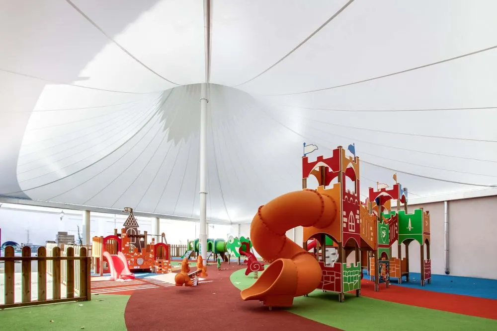 Tensile image for playground