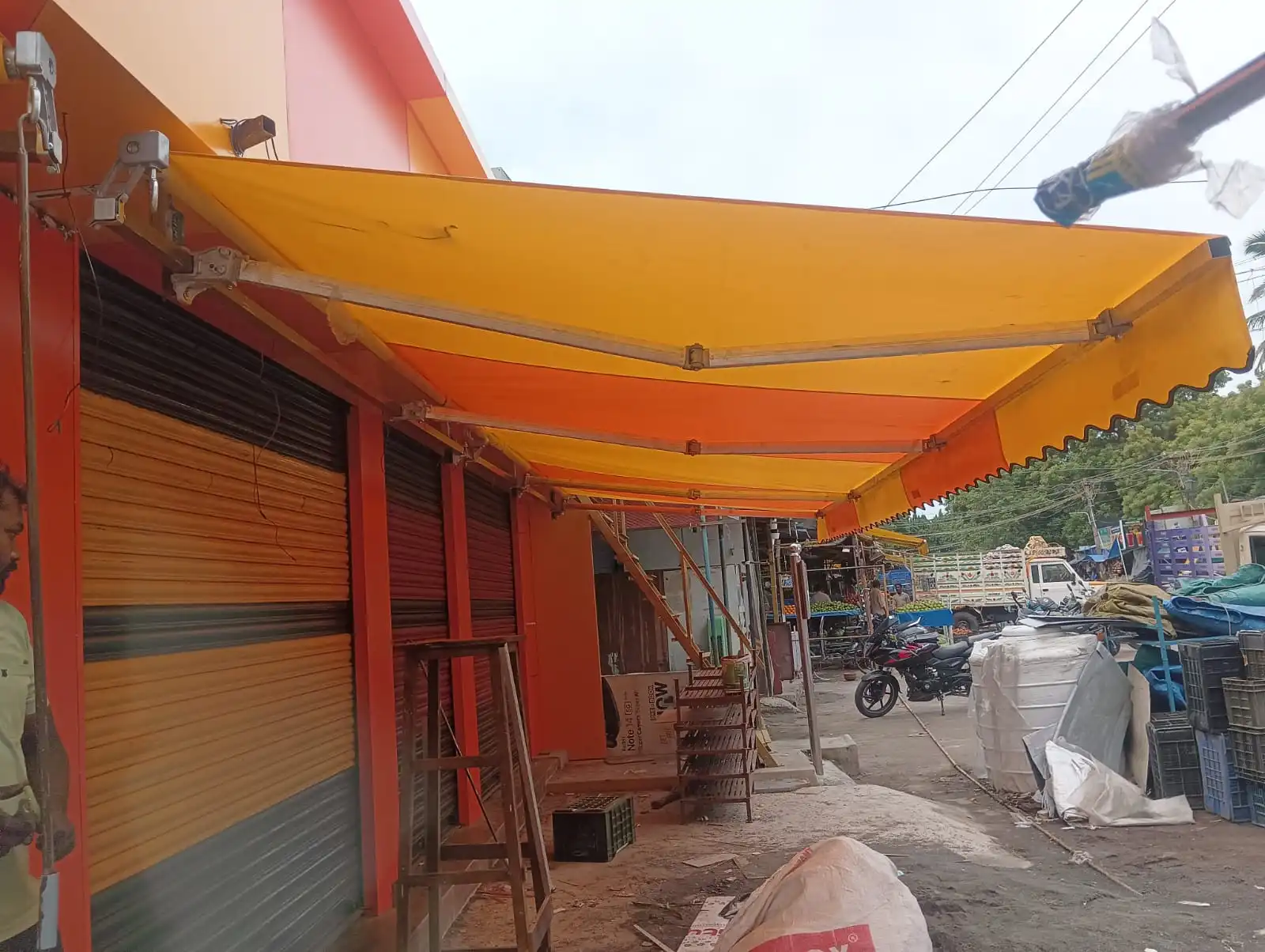 big Awnings image shop entrance